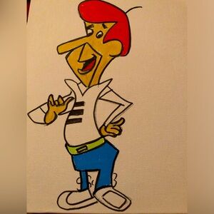 Colorful Cartoon Character Canvas Art